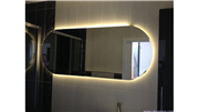 yuvarlak ledli banyo aynası